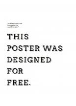 A Free Poster