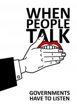 When people talk, governments have to listen