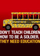 Not child soldiers but education