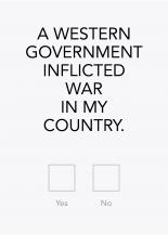 A Western Government Inflicted War in my Country