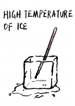 High temperature of ice