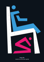 Sit on the chair equally