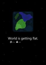 World is getting flat