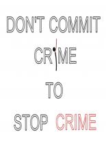 Don't commit crime !