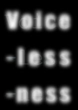 voicelessness