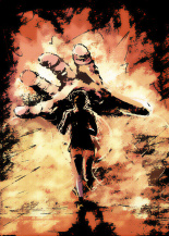 Woman on fire