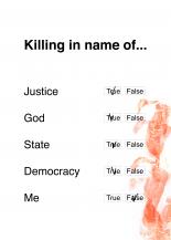 Killing in name of...