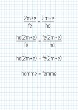 homme = femme