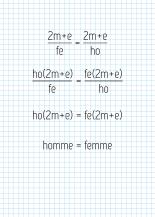 homme = femme