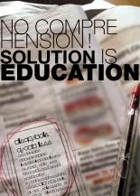 no comprehension! solution is education