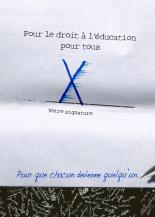 Pour le droit Ã  l'Ã©ducation pour tous