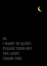 Turn off the light